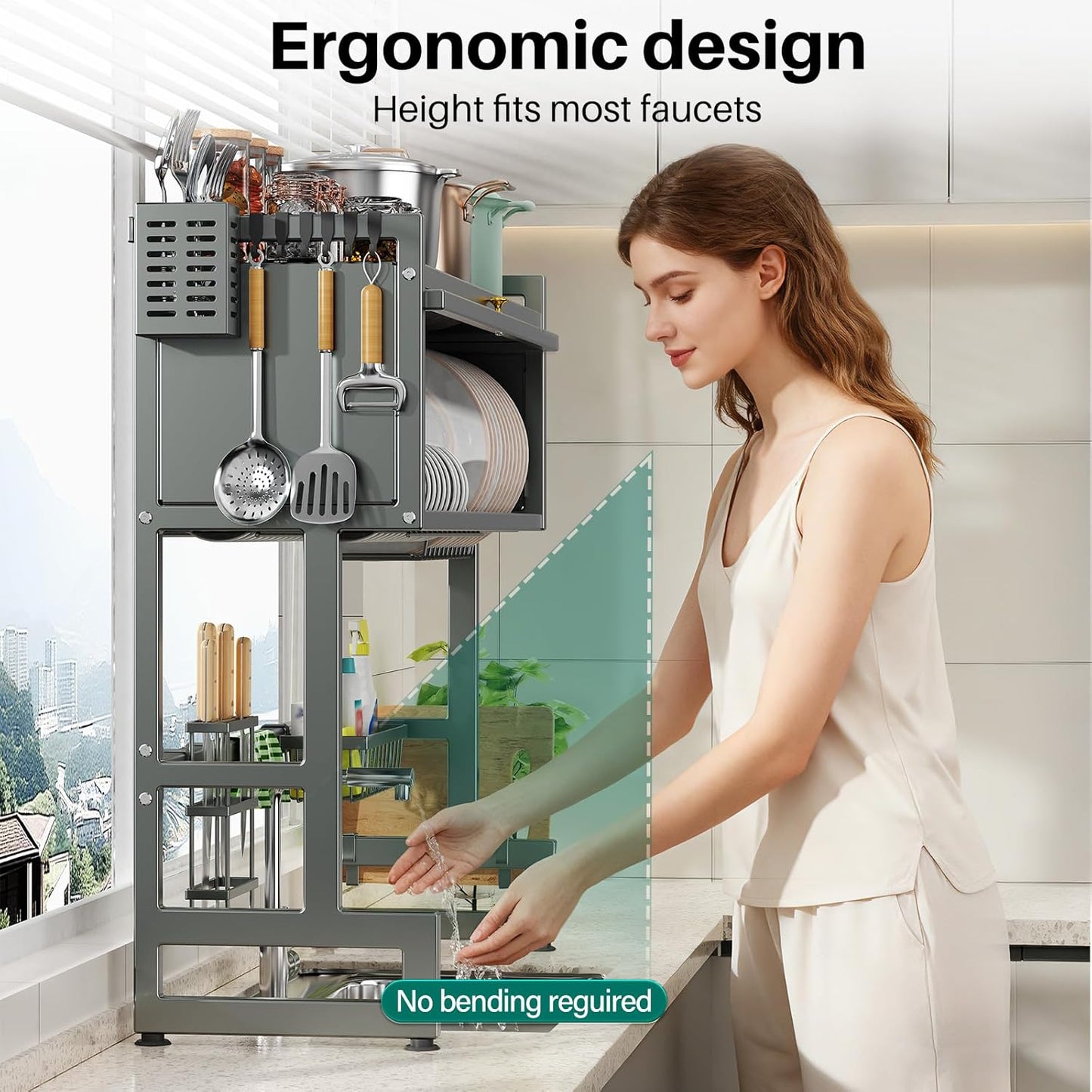 Over The Sink Dish Drying Rack