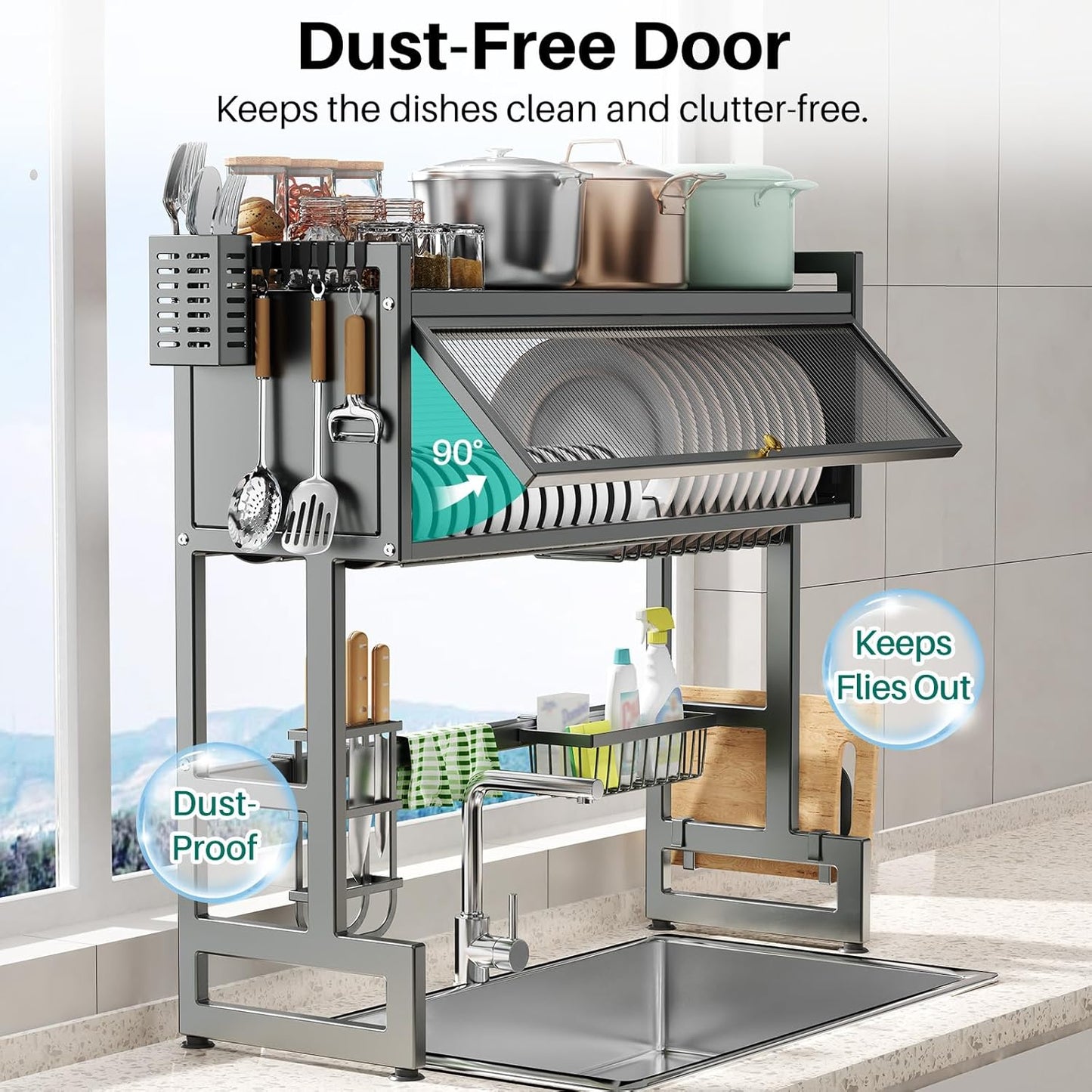 Over The Sink Dish Drying Rack