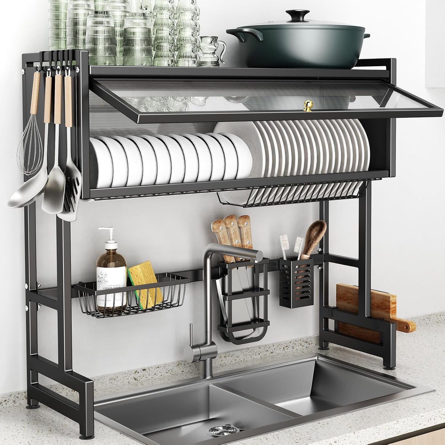 Over The Sink Dish Drying Rack
