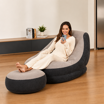 Inflatable Lounge Chair with Foot Rest