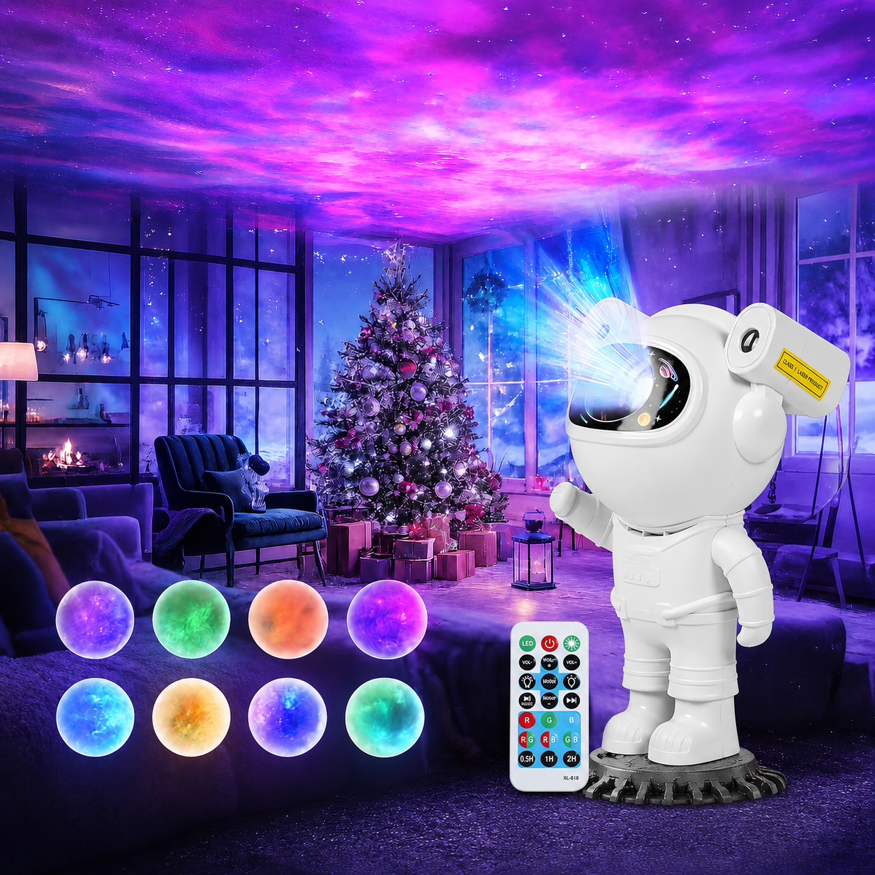 Astronaut Galaxy Projector Night Light