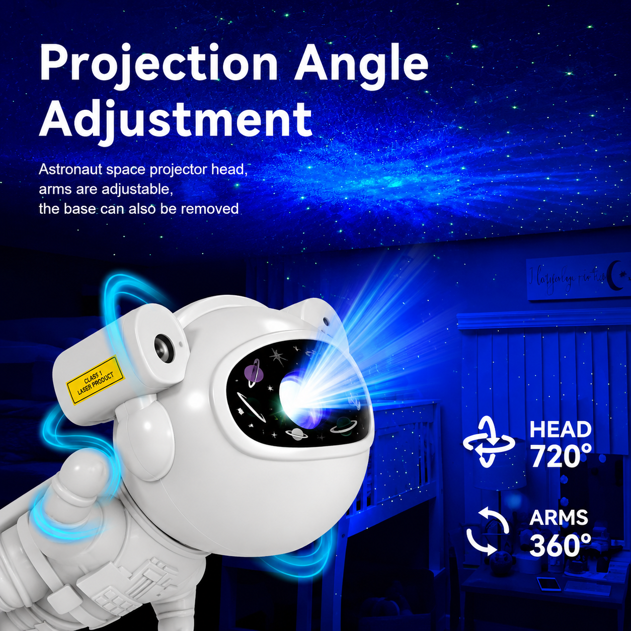 Astronaut Galaxy Projector Night Light