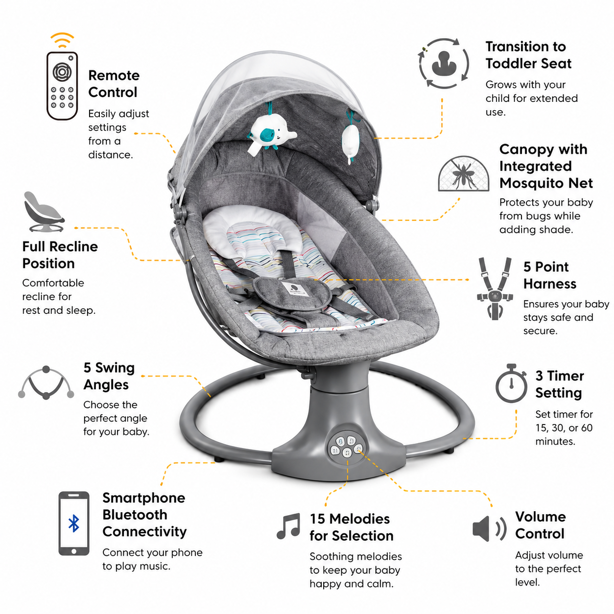 3 in 1 Deluxe Baby Bassinet