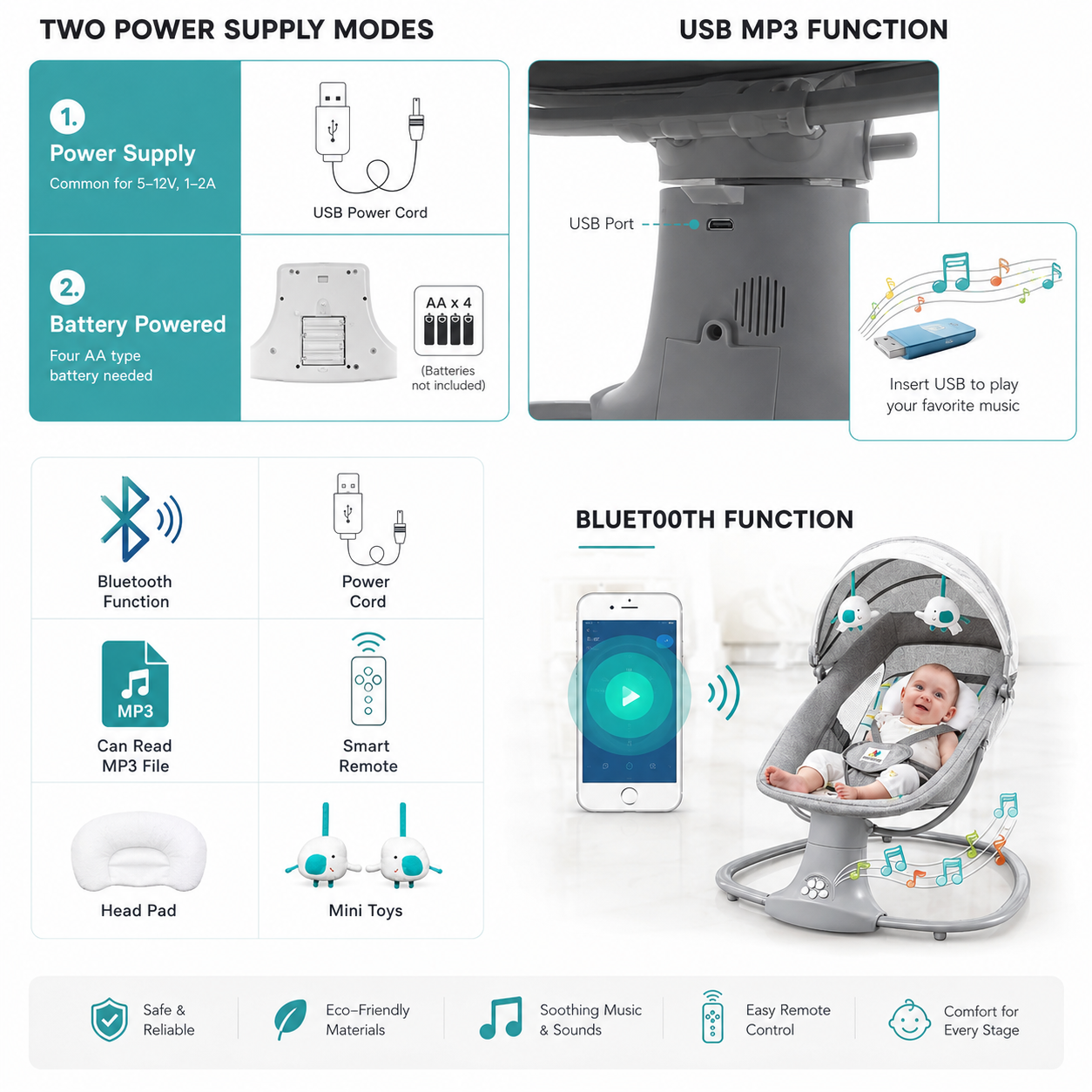 3 in 1 Deluxe Baby Bassinet