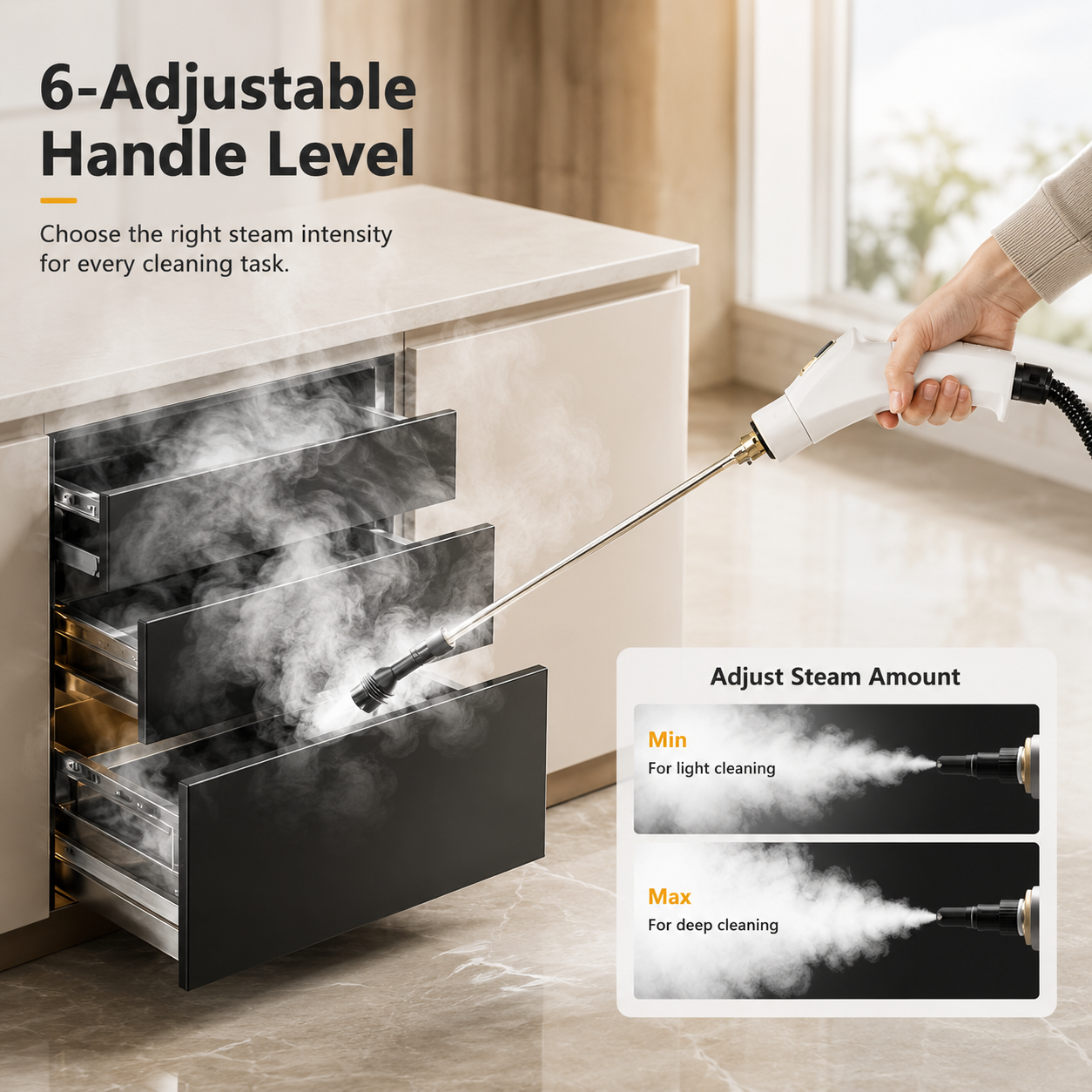 PureSteam Pro - Handheld Steam Cleaner